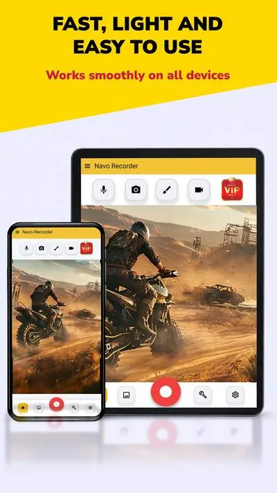 Navo Screen Recorder app main screen