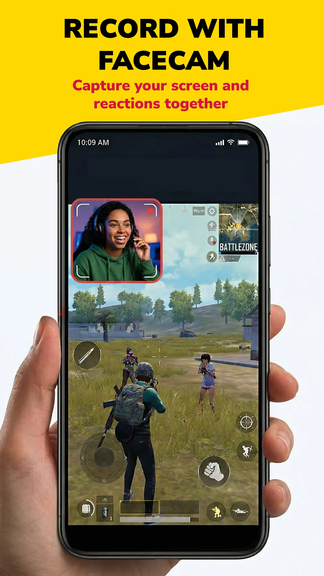Navo Screen Recorder — record with facecam overlay